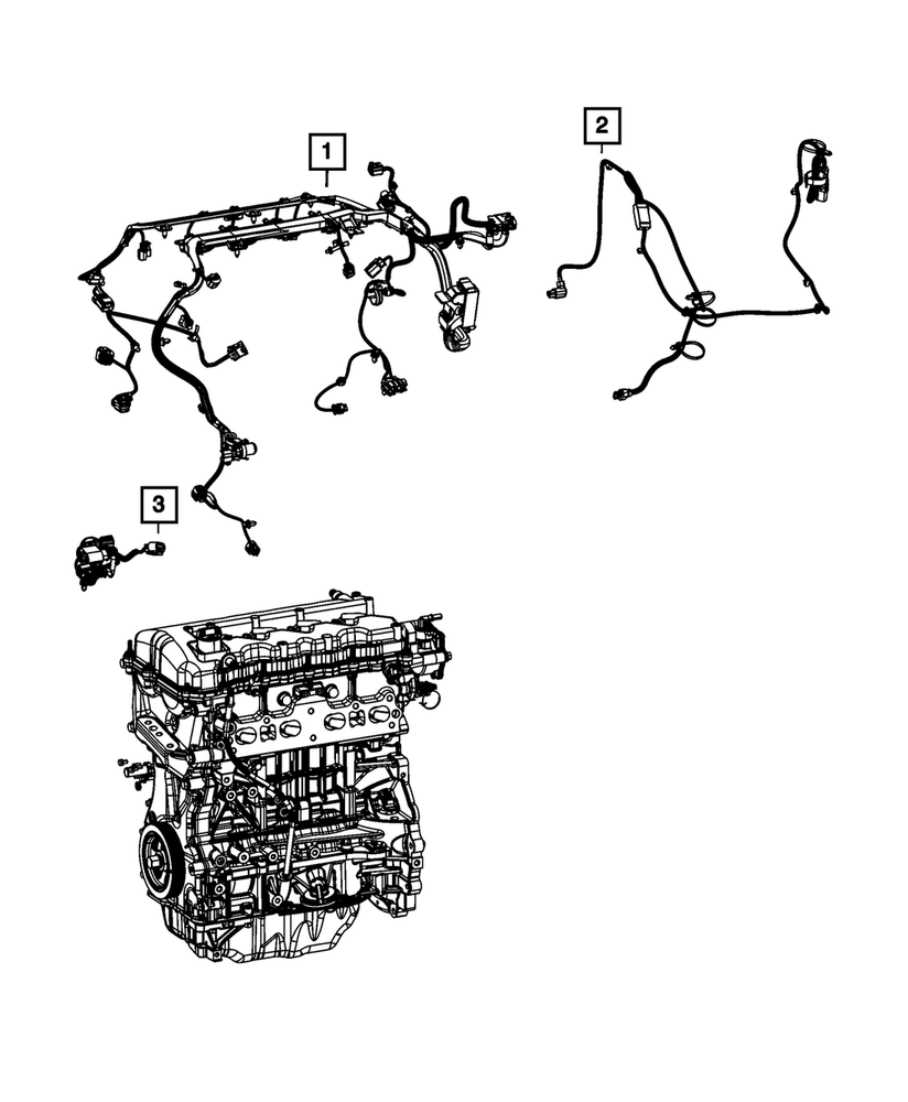 Genuine Mopar Engine Wiring 68228291AA