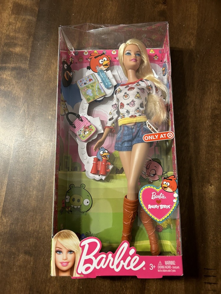 2012 Mattel NIB Barbie Loves Angry Birds Target Exclusive Doll Y8720