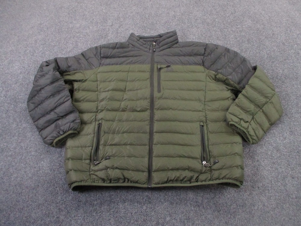 Gerry Mens 2XL Green Down Puffer Jacket for Outdoor Camping