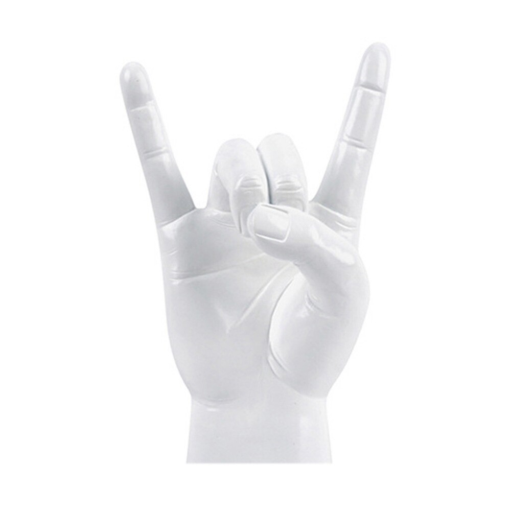 Rock Hand Gesture Statue Rock Music Art Craft Finger Sculpture for Rock2115