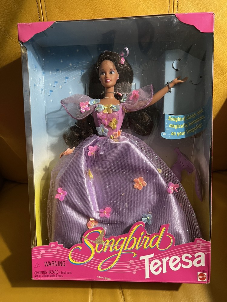 Vintage 1995 Mattel Barbie Songbird Teresa Doll No 14484 New in Box