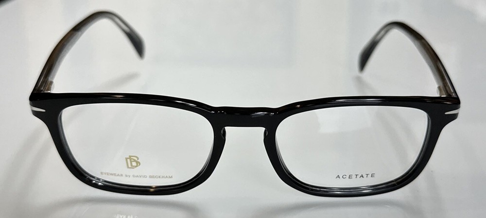 David Beckham DB 1027 807 Black Optical Frames 51-19-150 Slim Fit Eyeglasses  