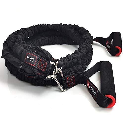 Resistance Bands Set(11 pcs), Workout Bands with Handles, Metal Carabiner, Do...