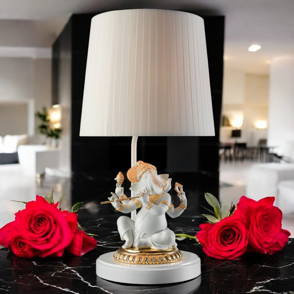 Lladro Bansuri Ganesha Re-Deco Table Lamp with Elegant Design