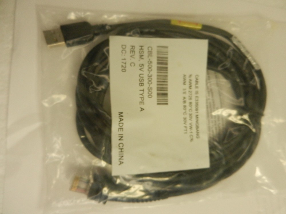 Honeywell CBL-500-300-S00 Straight SCANNER Cable USB A