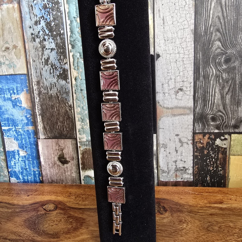 Vintage Womens Silver Tone Bracelet Jewellery Good Condition