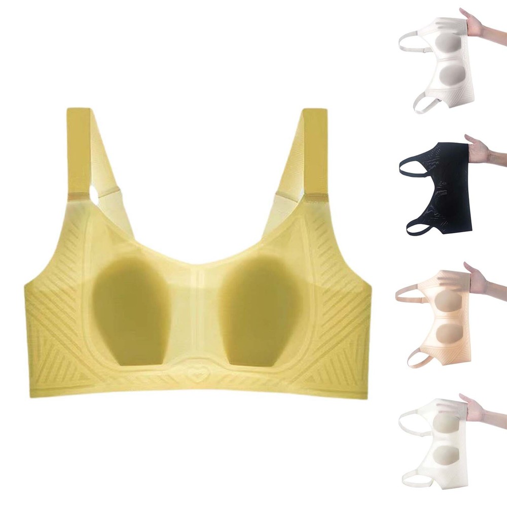 Thin Seamless Rabbit Ear Bra With Breathable Fabric   Push Up Soft Support