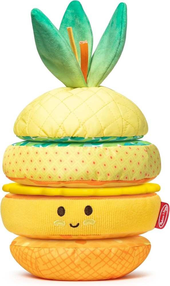 Melissa & Doug Multi-Sensory Pineapple Soft Stacker Infant Toy