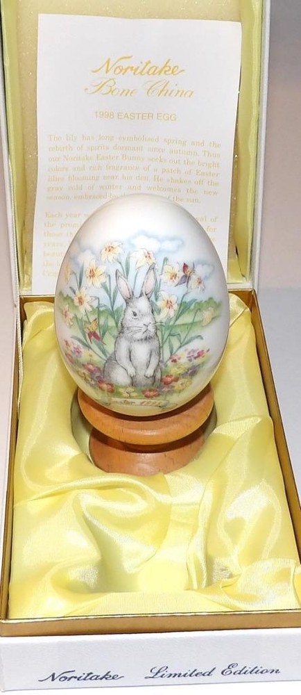Noritake Bone China EASTER EGG Bunny 1998 Twenty-Eighth Edition Limited