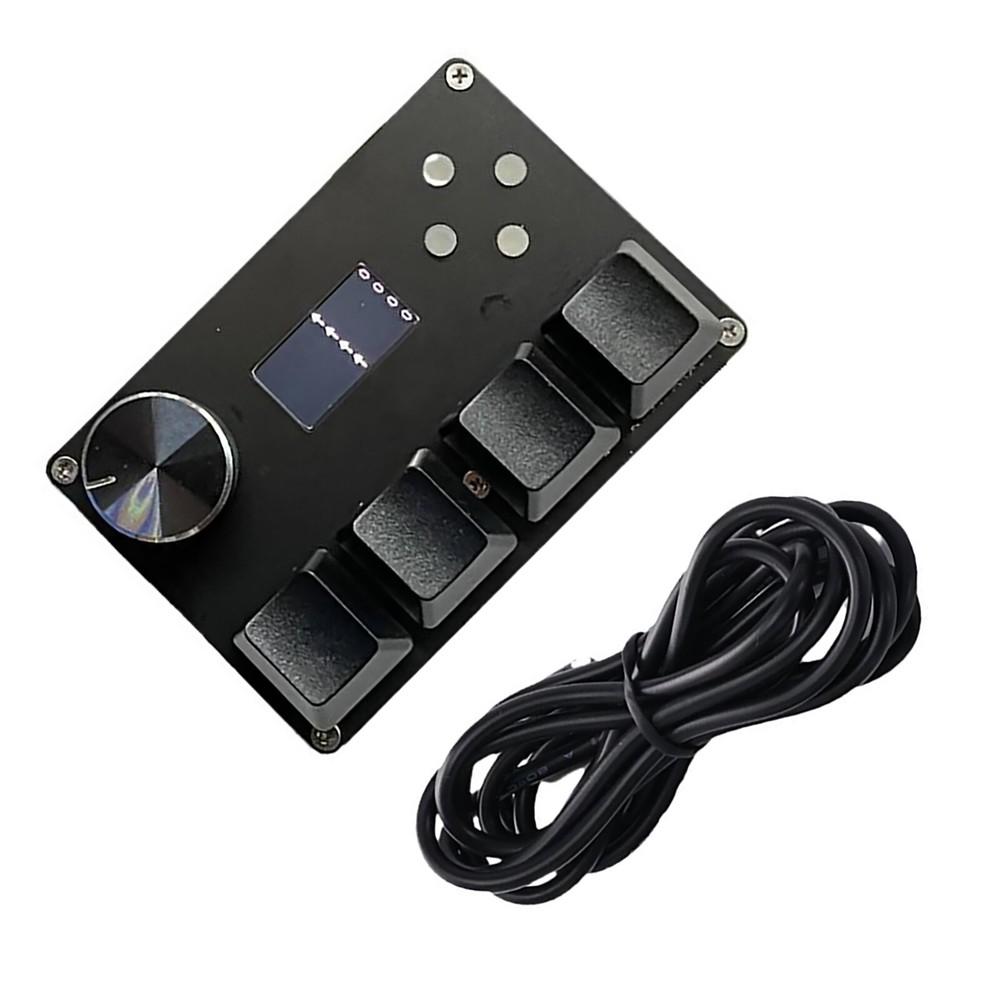 IPS RGB Rapid Trigger Mechanical Gaming Keyboard with Programmable Keypad and Adjustable Knob for Enhanced Gameplay Experience