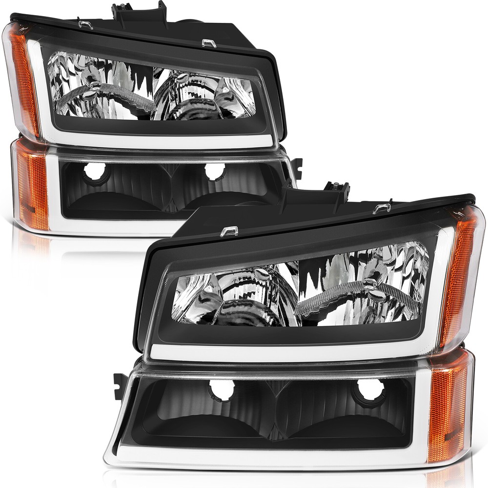 For 2003-2006 Chevrolet Avalanche Front Headlights Assembly Headlamps Pair