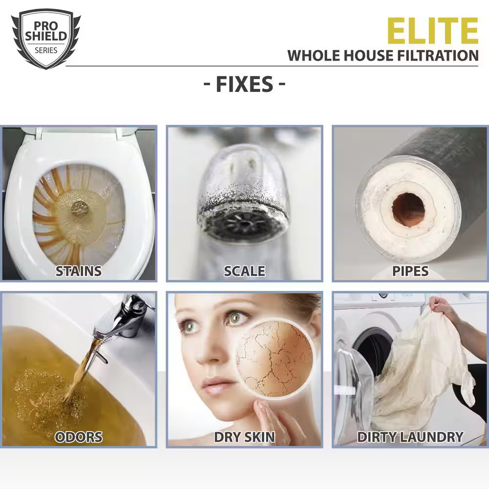 Whole House Heavy Metals Well Water Filter Replacement Set - 3 Stage Sediment...