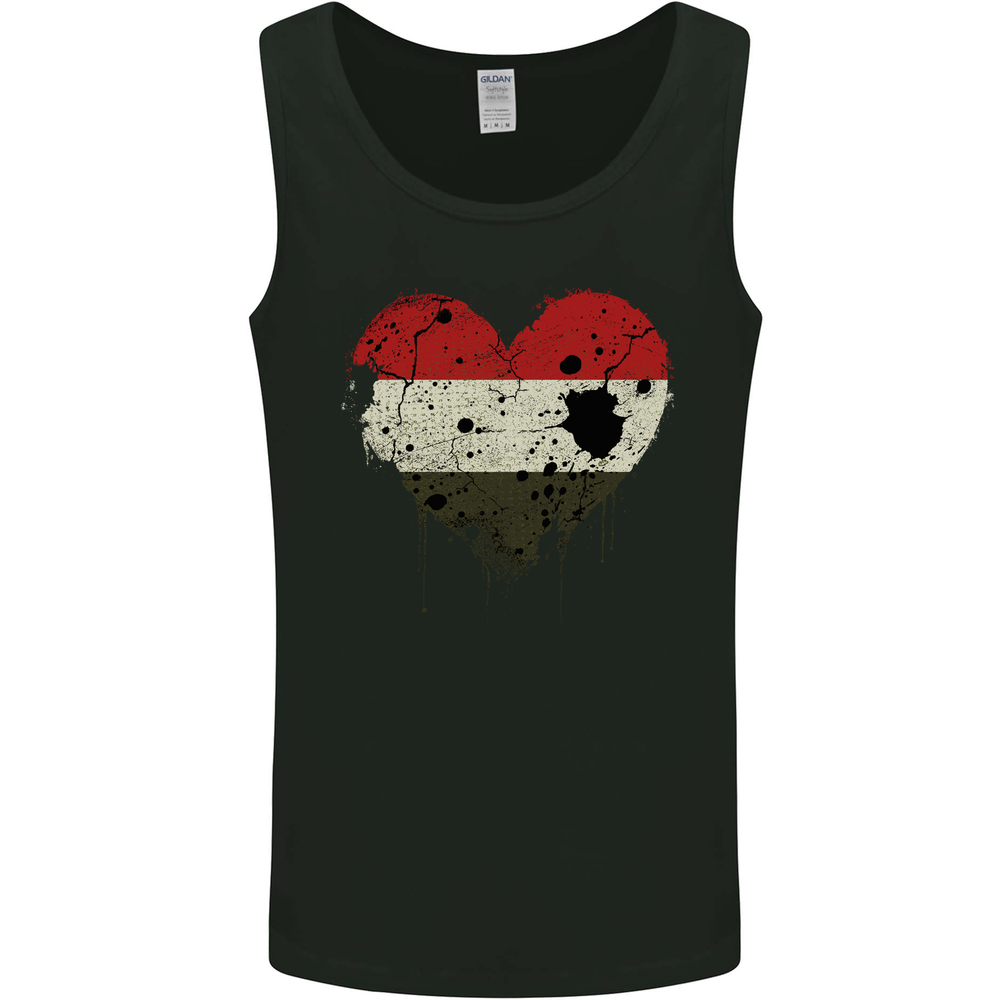 Love Yemen Flag Yemeni Day Football Mens Vest Tank Top