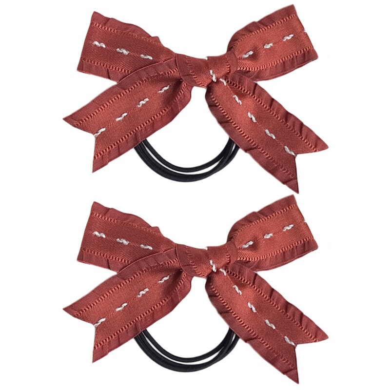 Colorful Cartoon Ribbon Bows Elastic Hair Bands DIY Ponytail Holders