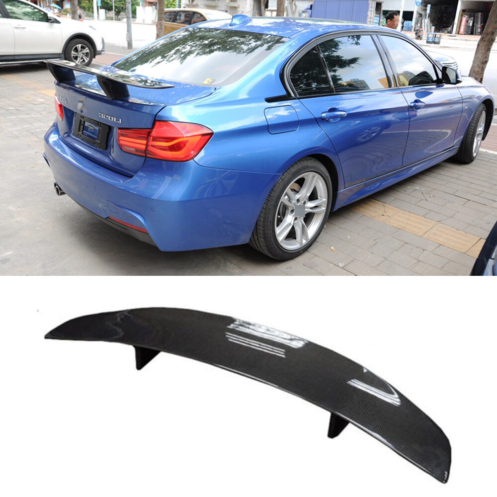 For BMW F80 M3 F30 2012UP GT Rear Spoiler Trunk Lip PSM Style Wing Carbon Fiber