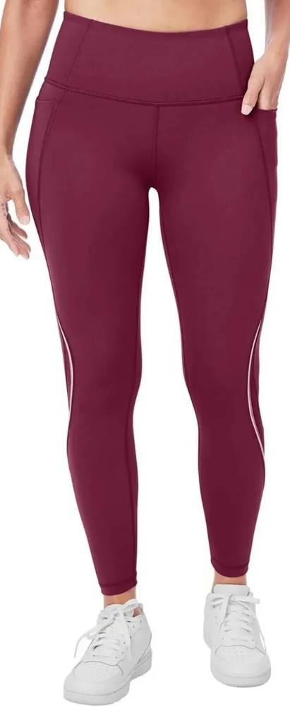 Members Mark Burgundy Workout Leggings Small - Comfort & Style-image