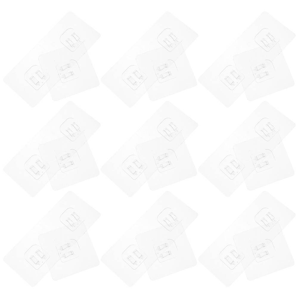 20 Pcs No Drill Self-Adhesive Shower Shelves Bathroom Rack Accessories