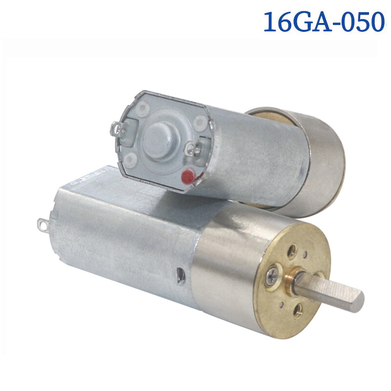 DC12V Slow Speed Micro Mini GA16-050 Full Metal Gearbox Gear Reduction Motor-image