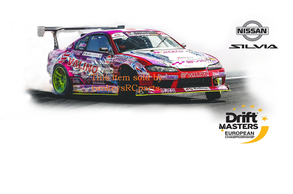 NAOKI 2023 Sticker Set for Nissan Silvia S15 1:10 Scale RC Drift Car