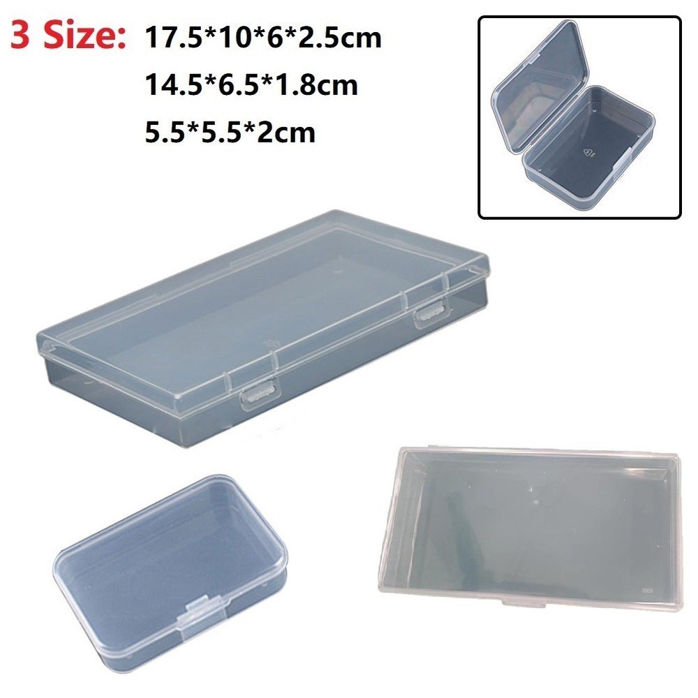 Transparent Plastic Jewelry Bead Organizer Box for Parts Storage  