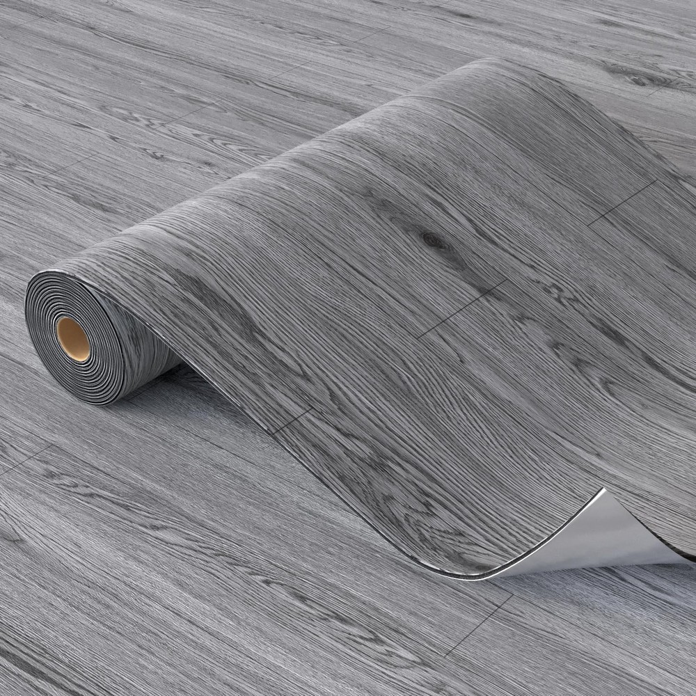 Thick Self-Adhesive Peel and Stick Vinyl Flooring Roll 23x393 64 SqFt
