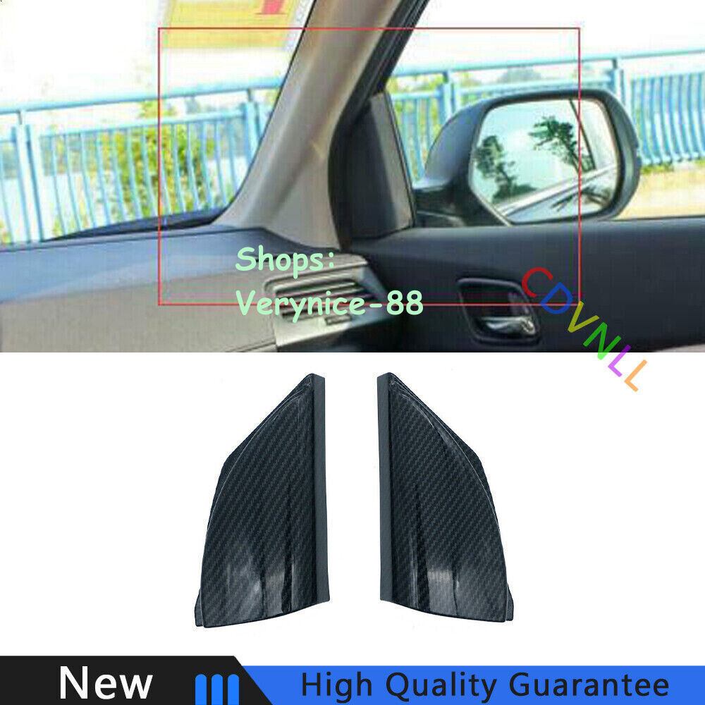 For Honda CRV CR-V 2012-2016 Carbon Fiber Car Front Triangle A Pillar Cover Trim