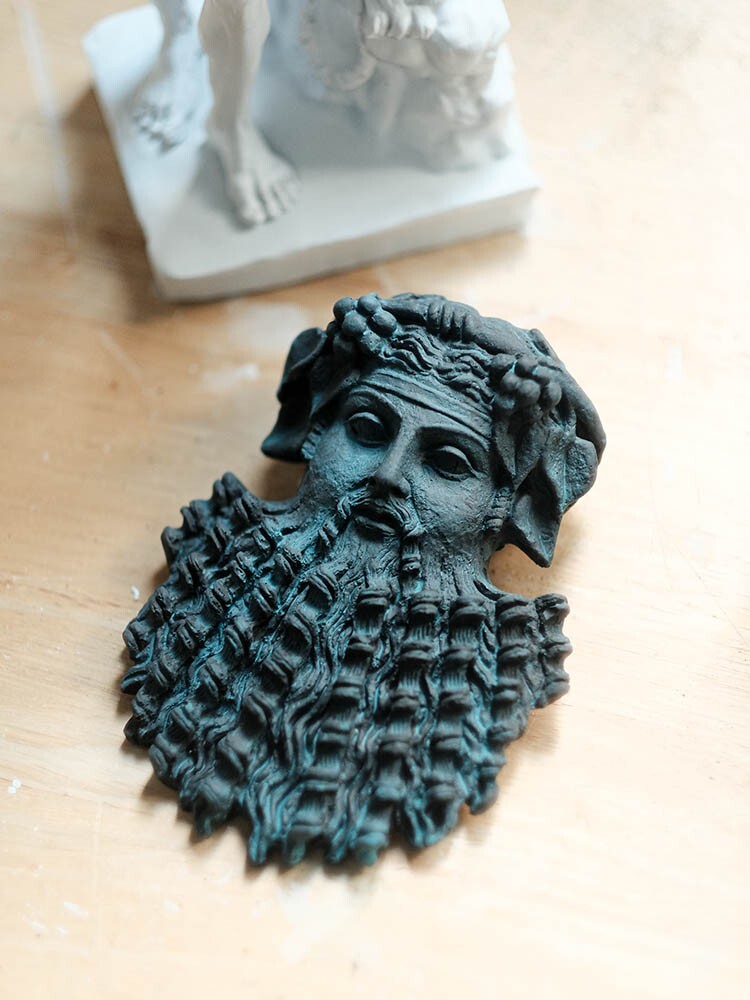 Dionisos Mask wall sculpture