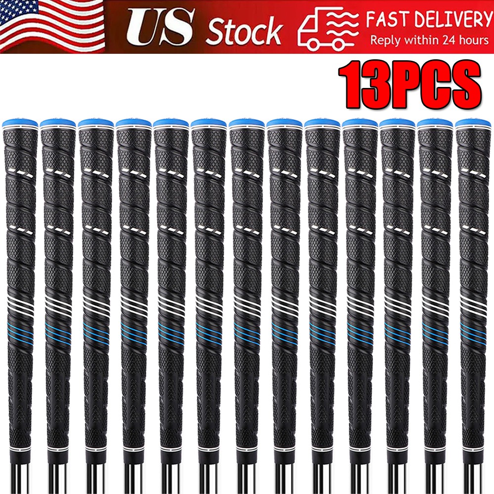 13PCS Blue CP2 Pro Wrap Anti-Slip Rubber Golf Club Grips