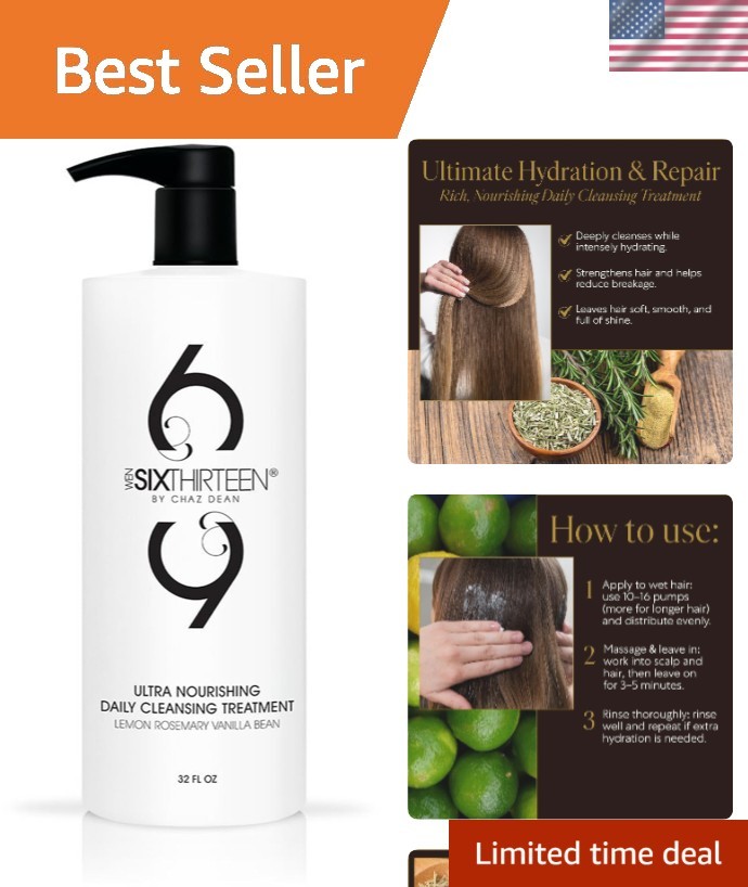 WEN 613 by Chaz Dean Cleansing Conditioner - Cleansing Conditioner for Hair, ...