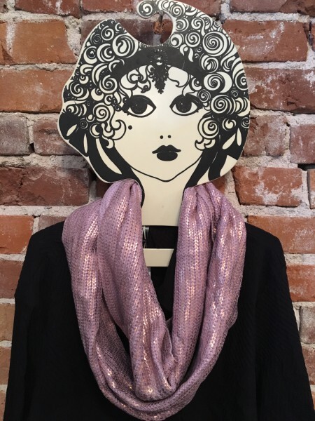 INC Lilac Liquid Shine O/S Infinity Scarf New Shimmer International Concepts