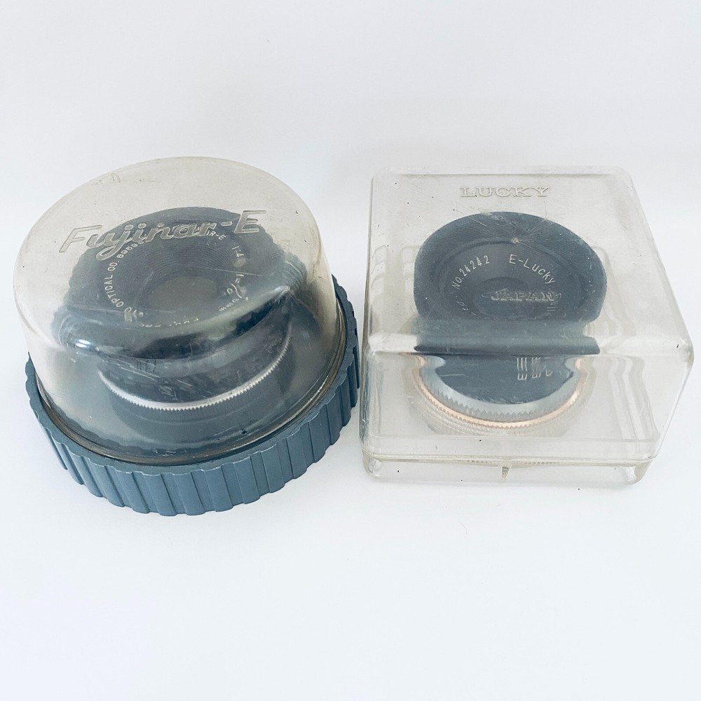 Vintage FUJINAR-E 75mm F4.5 Lens with Fujimoto E-Lucky Enlarger & Case