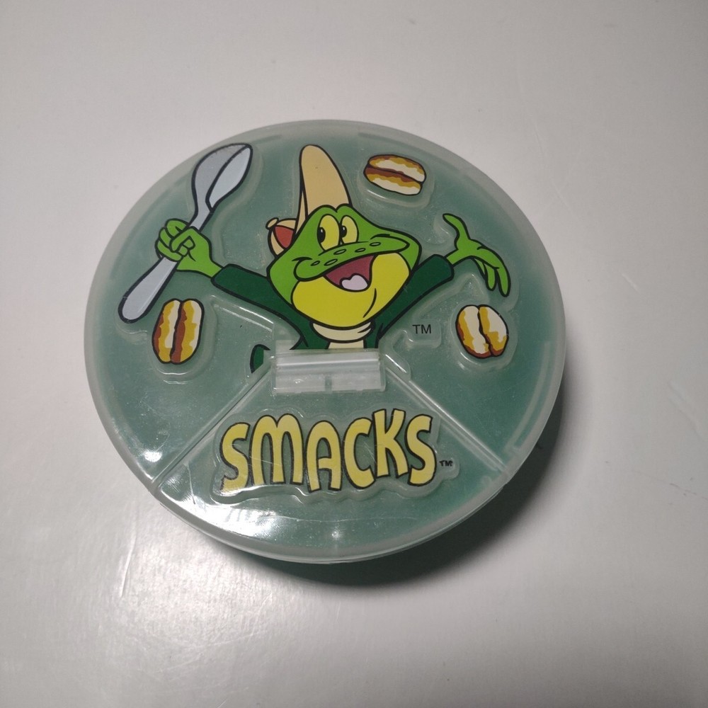 KELLOGGS SUGAR SMACKS Advertising Dig Em Frog Snack Container 2000