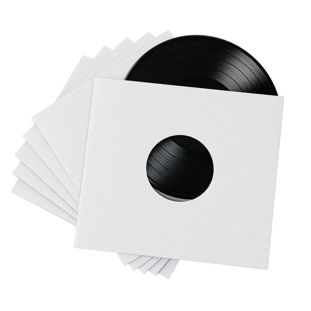 200 - Pack White Paper Vinyl Record Inner Sleeves 12-Inch LP Album