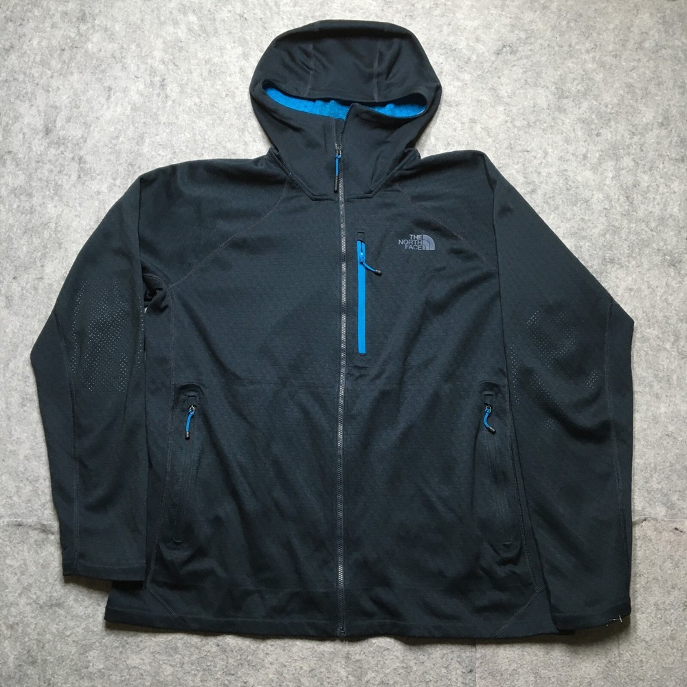 North Face Mens FuseForm Progressor Hoodie Jacket XL Navy Technical Performance