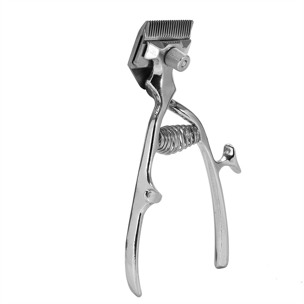 Classic Silver Barber Hair Clipper for Smooth Hair Removal and Trimming