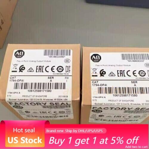 New Sealed AB 1794-OF4I  Flex 4 Point Analog Output Module 1794OF4I US Free Tax