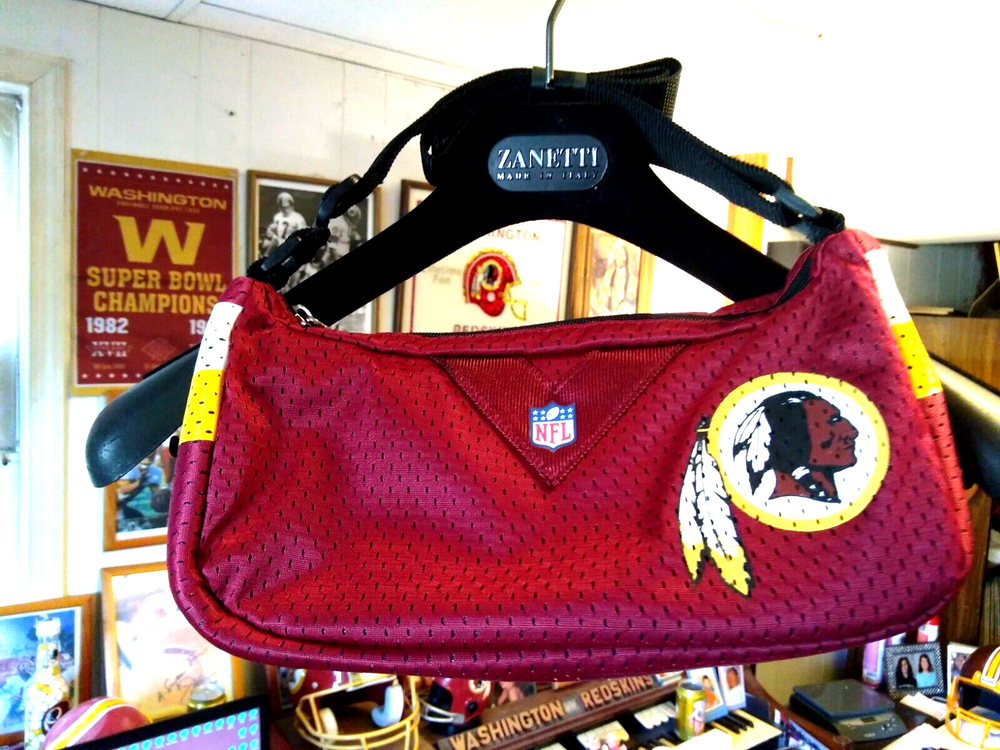 Washington Redskins Ladies' Jersey Fabric Zippered Purse with Adjustable Strap