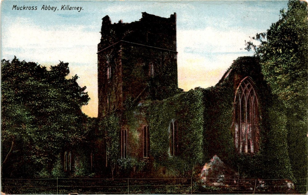 Muckross Abbey, Killarney, L. ANTHONY PUBLISHER KILL Postcard
