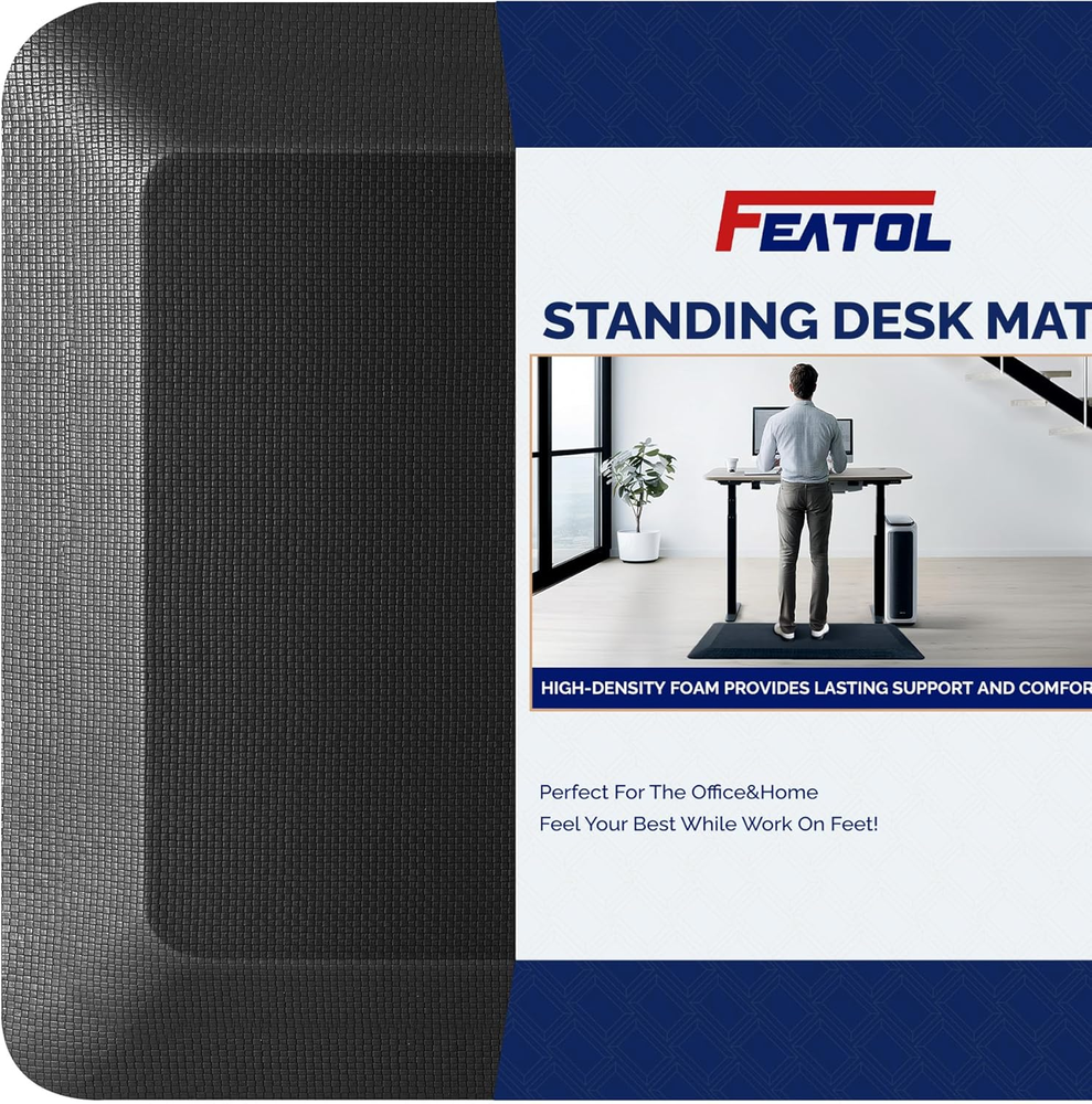 anti Fatigue Mats for Standing, 9/10 Extra Thick Ergonomic Standing Desk Mat, Co