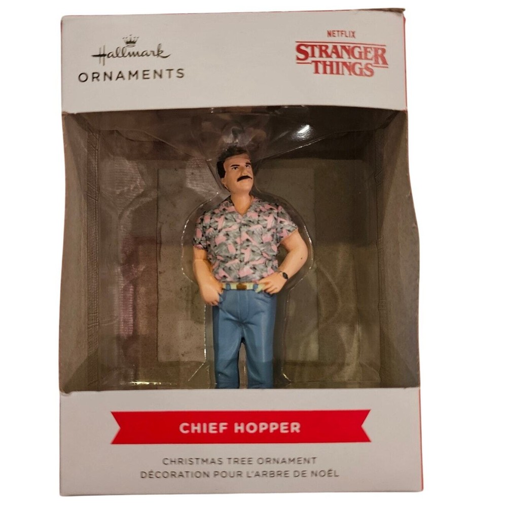 2022 Hallmark Stranger Things Chief Hopper Christmas Ornament NIB