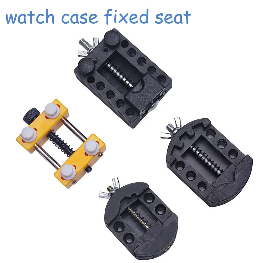 Adjustable Watch Case Opener Press Closer Remover Repair Tool Kit Holder