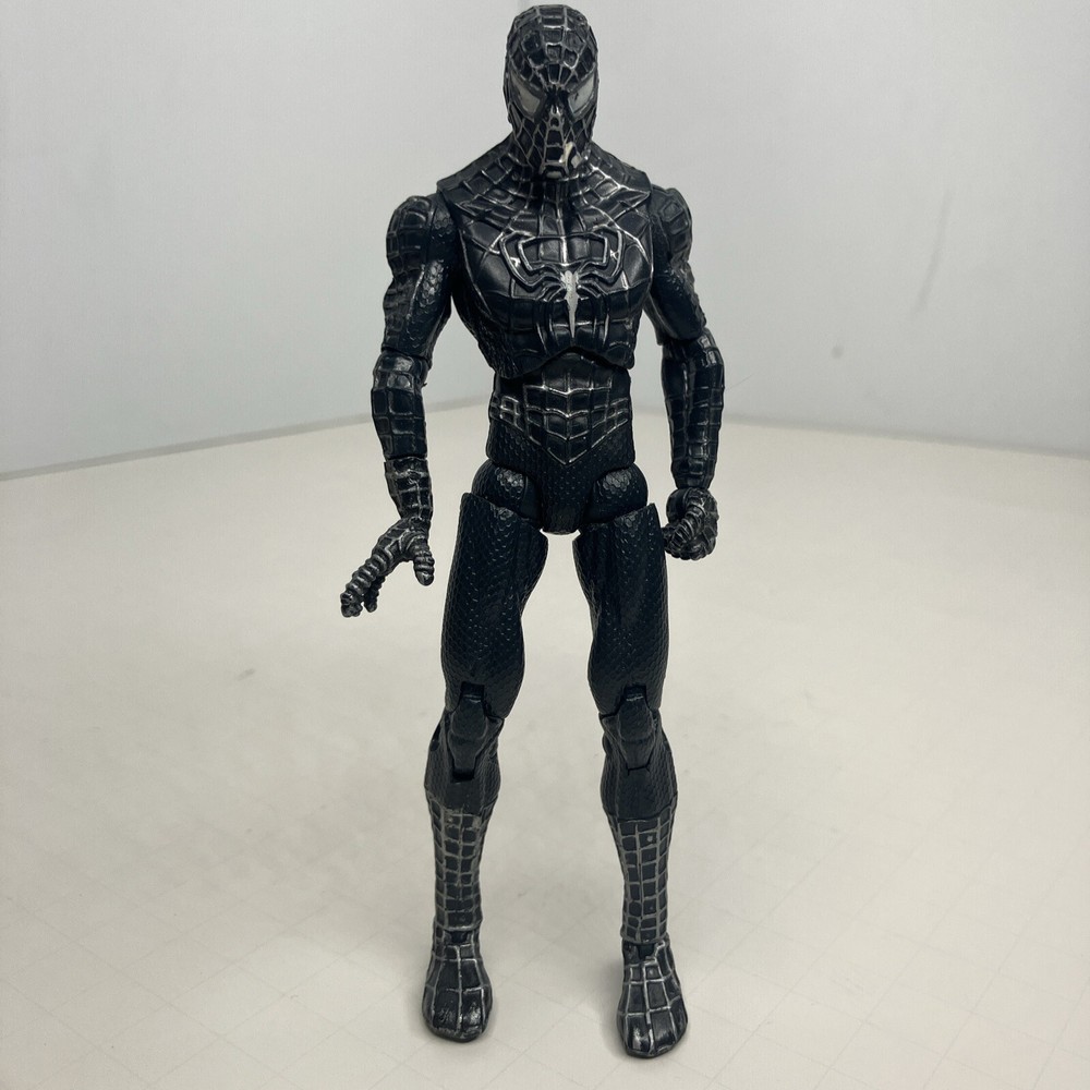 Marvel Legends SpiderMan 3 Sandman BAF Wave - Black Suit Spider-Man Loose Figure