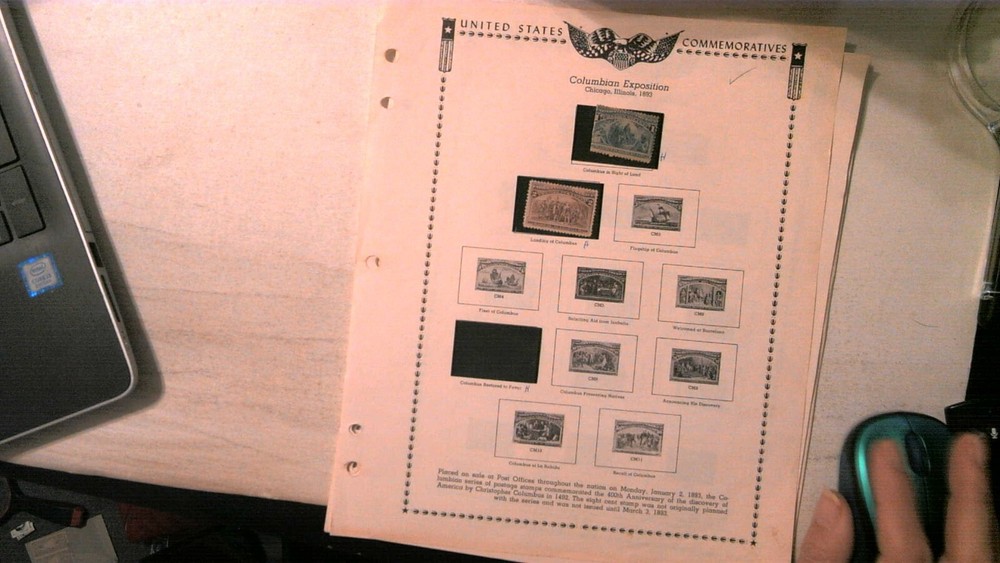 US COLLECTION ON ALBUM PAGES, 1800'S TO EARLY 1900'S ALL MINT