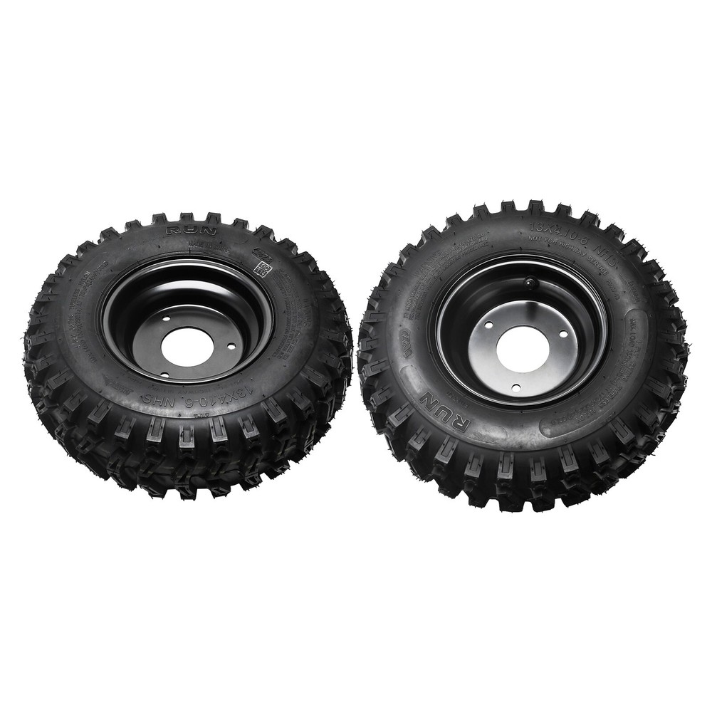 2pcs 13x4.10x6 13x4.10-6 Wheel Tire and Rim Tubeless Snowblower Lawn Mower Buggy