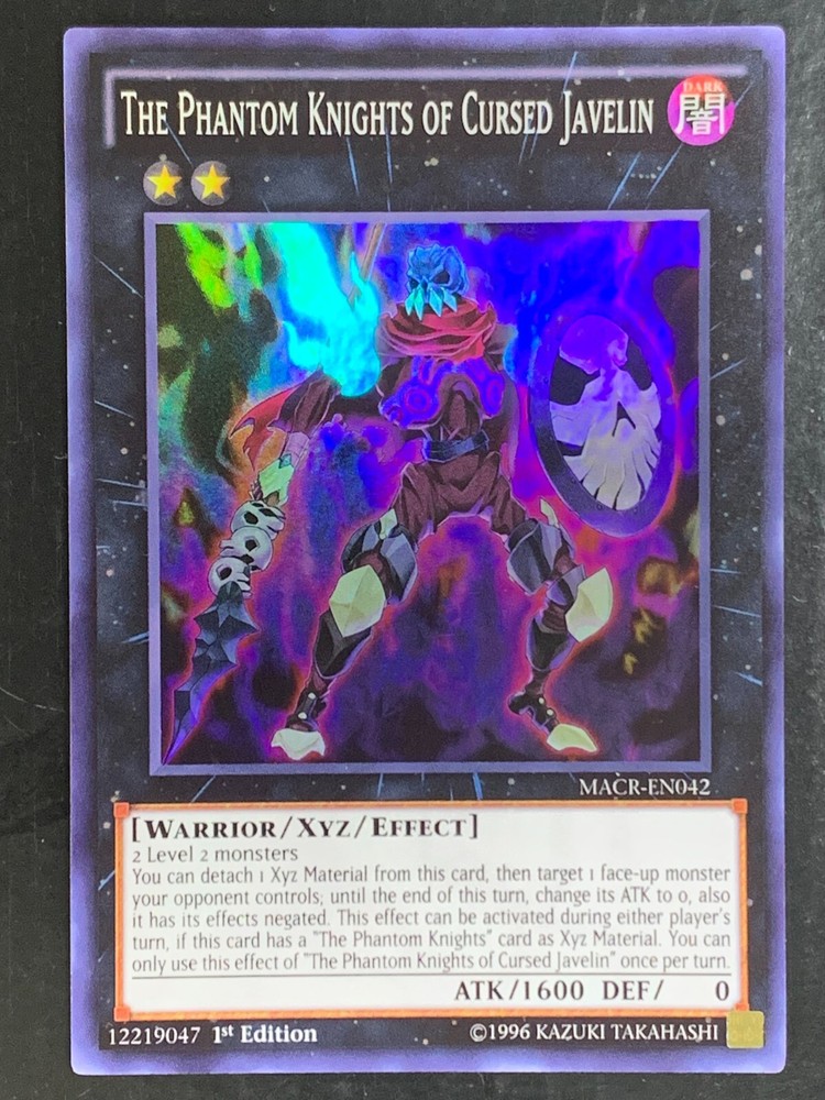 The Phantom Knight of Cursed Javelin MACR-EN042 Super Rare 1st EYu-Gi-Oh! Konami