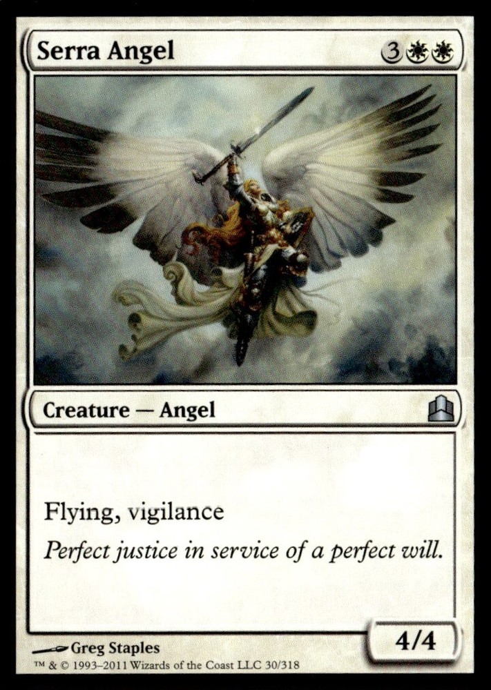 2011 Commander 2011 Serra Angel Commander/Uncommon #22