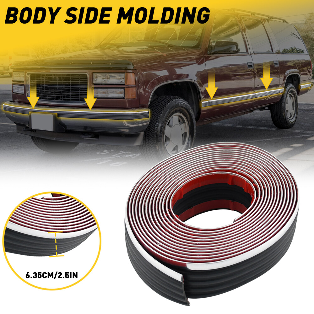 Roll Body Molding Side Belt Exterior Protector For Chevy / GMC SUV's Truck 6M