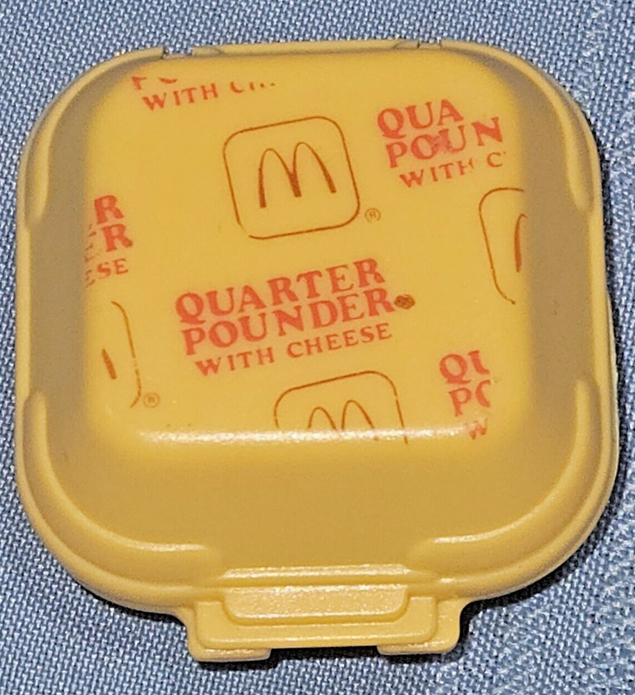 Vintage 1988 McDonalds Changeables Quarter Pounder Transformer Happy Meal Toy