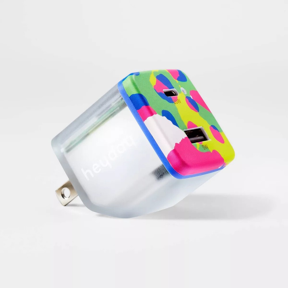 heyday 2-Port fast charging 25W Wall Charger USB-A USB-C