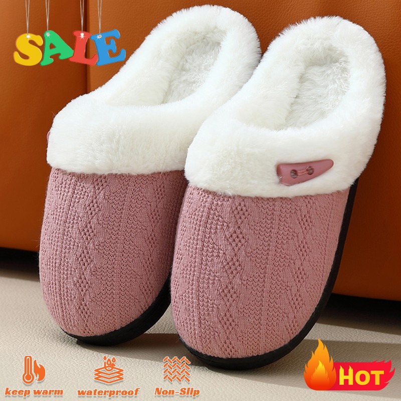 Winter Soft Foam Unisex Sole Warm Indoor Bedroom Cotton Shoes Anti Slip Slippers